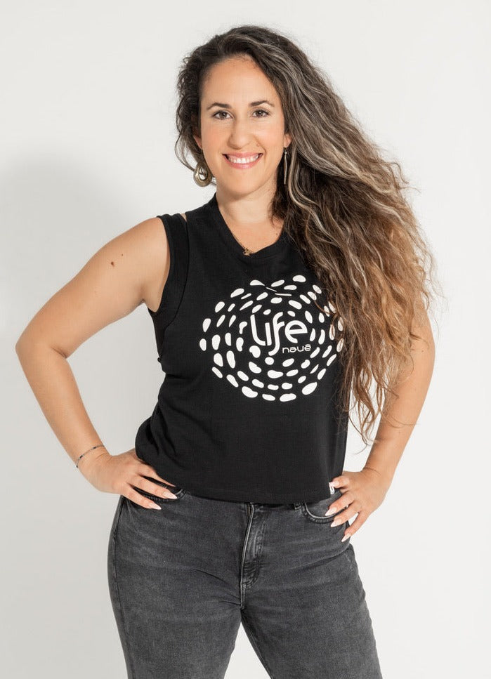 BLACK “LIFE” LADIES TANK TOP