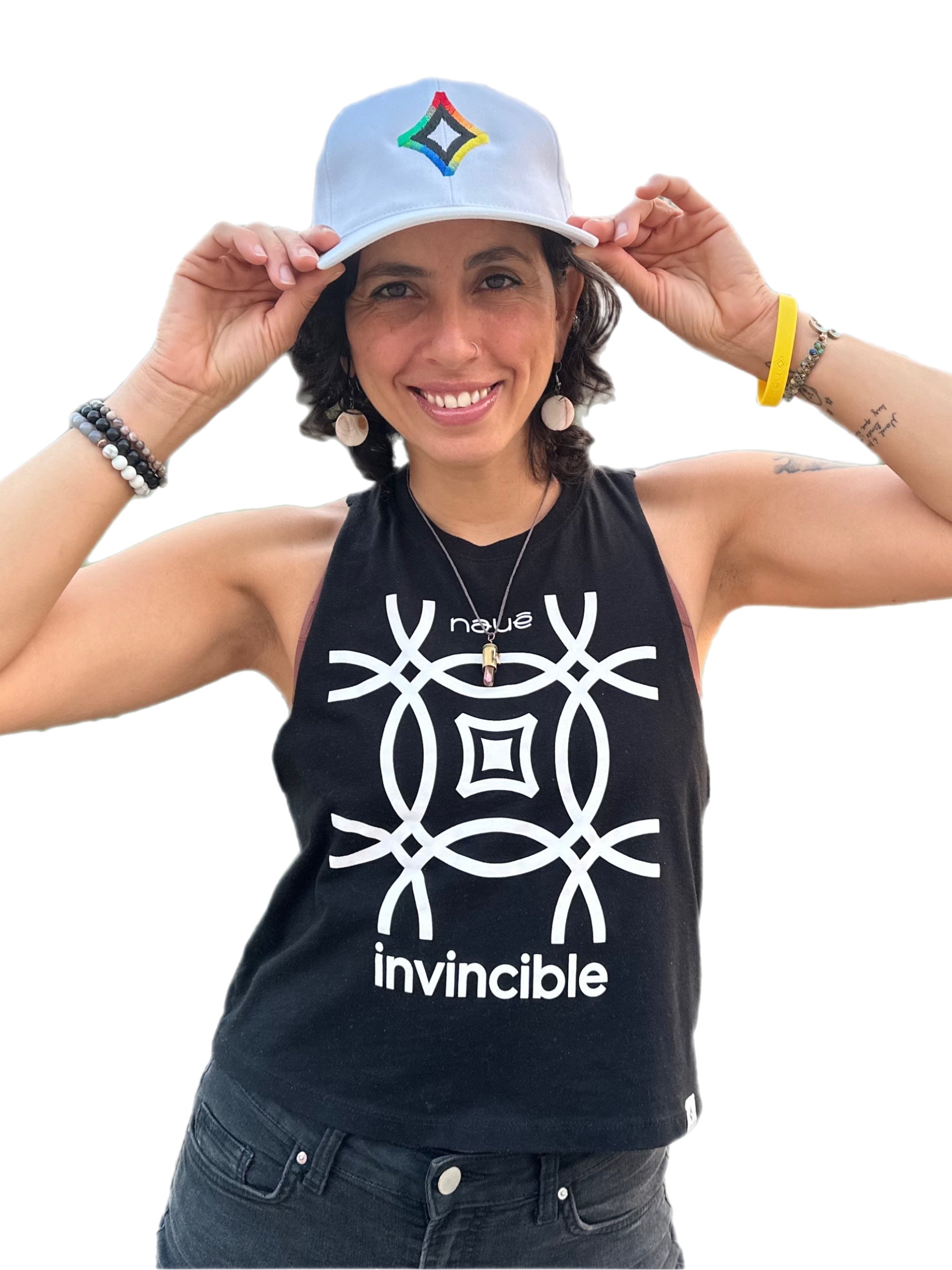 WHITE NAUÊ STAR "ADJUSTABLE" HAT