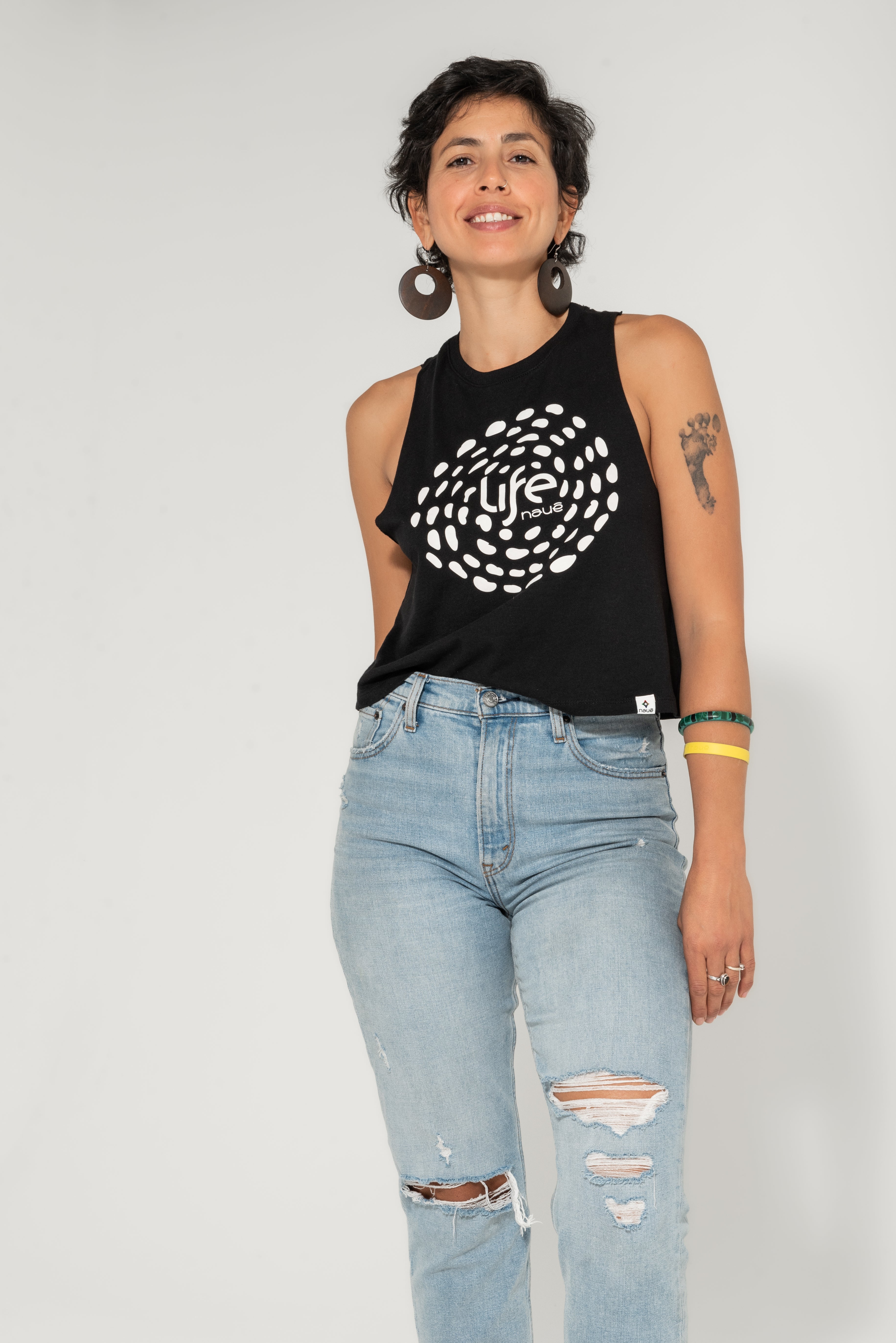 BLACK “LIFE” LADIES TANK TOP