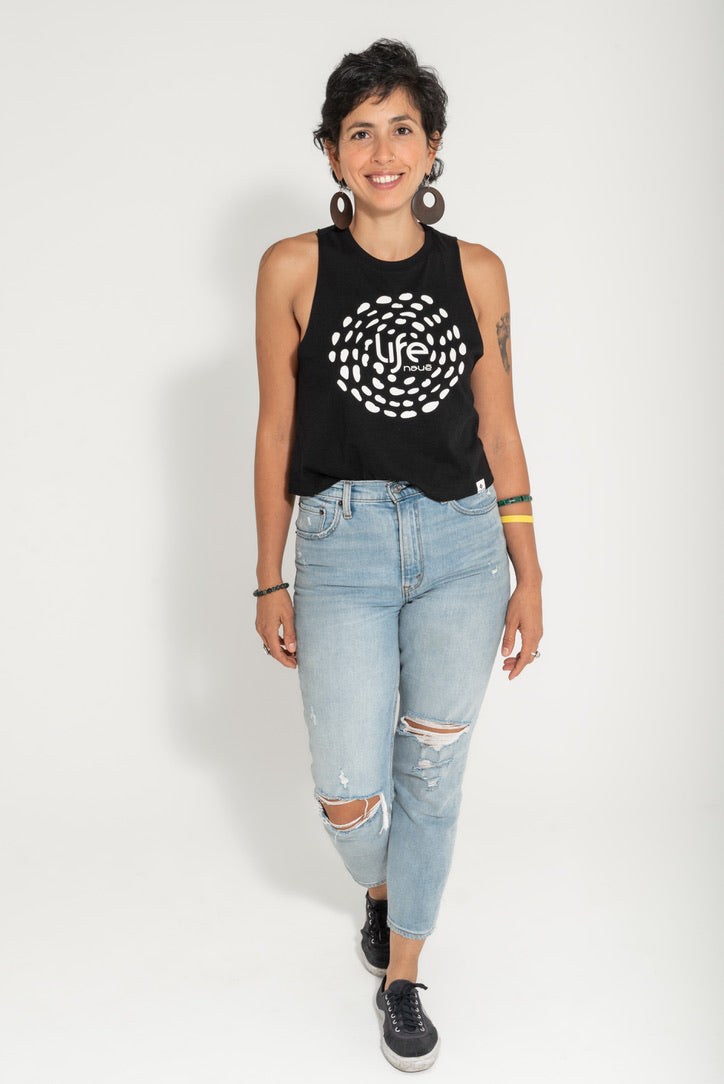 BLACK “LIFE” LADIES TANK TOP