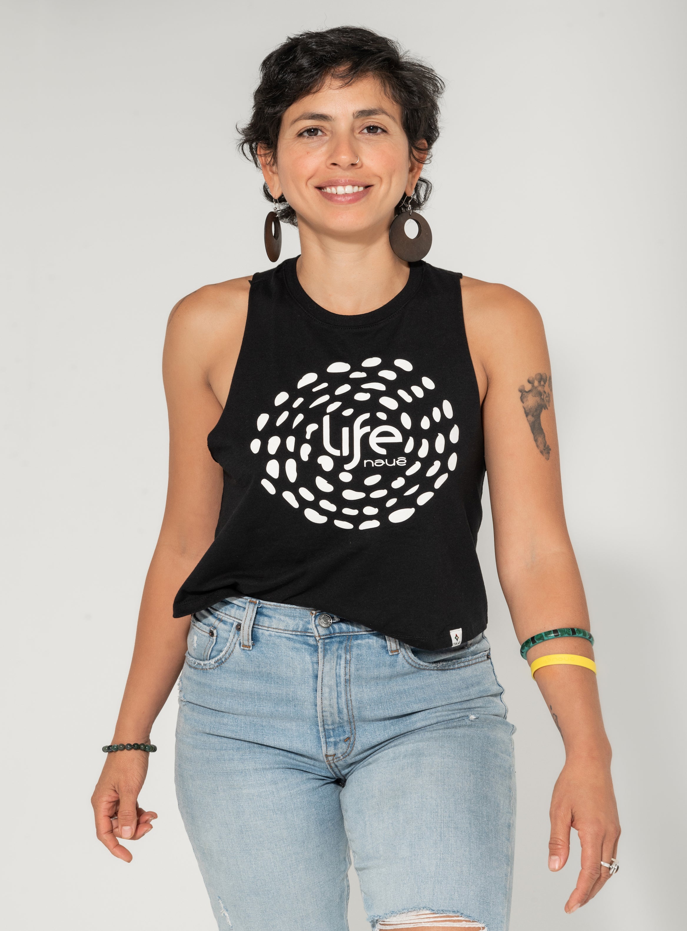 BLACK “LIFE” LADIES TANK TOP