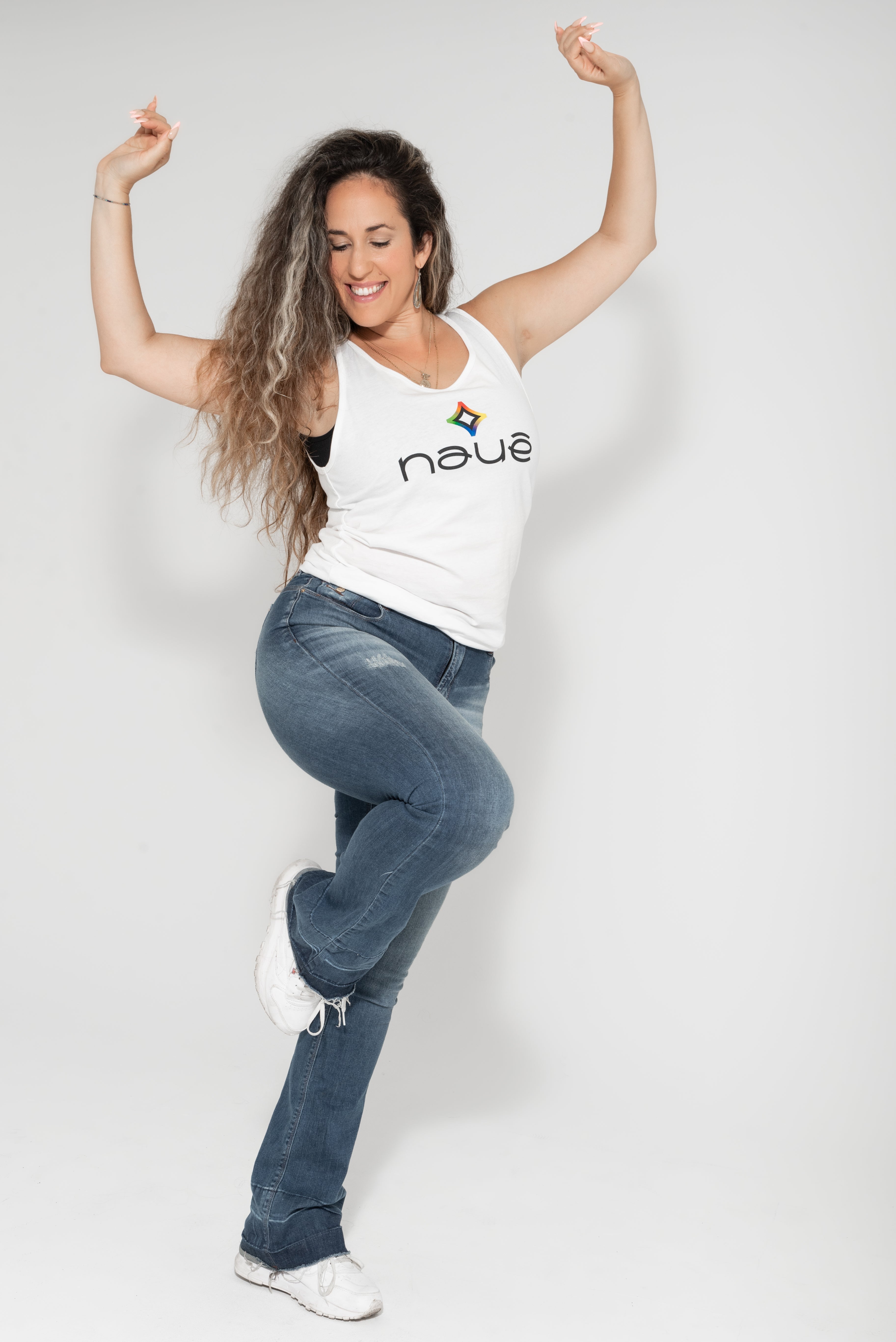 WHITE “NAUÊ” JERSEY TANK