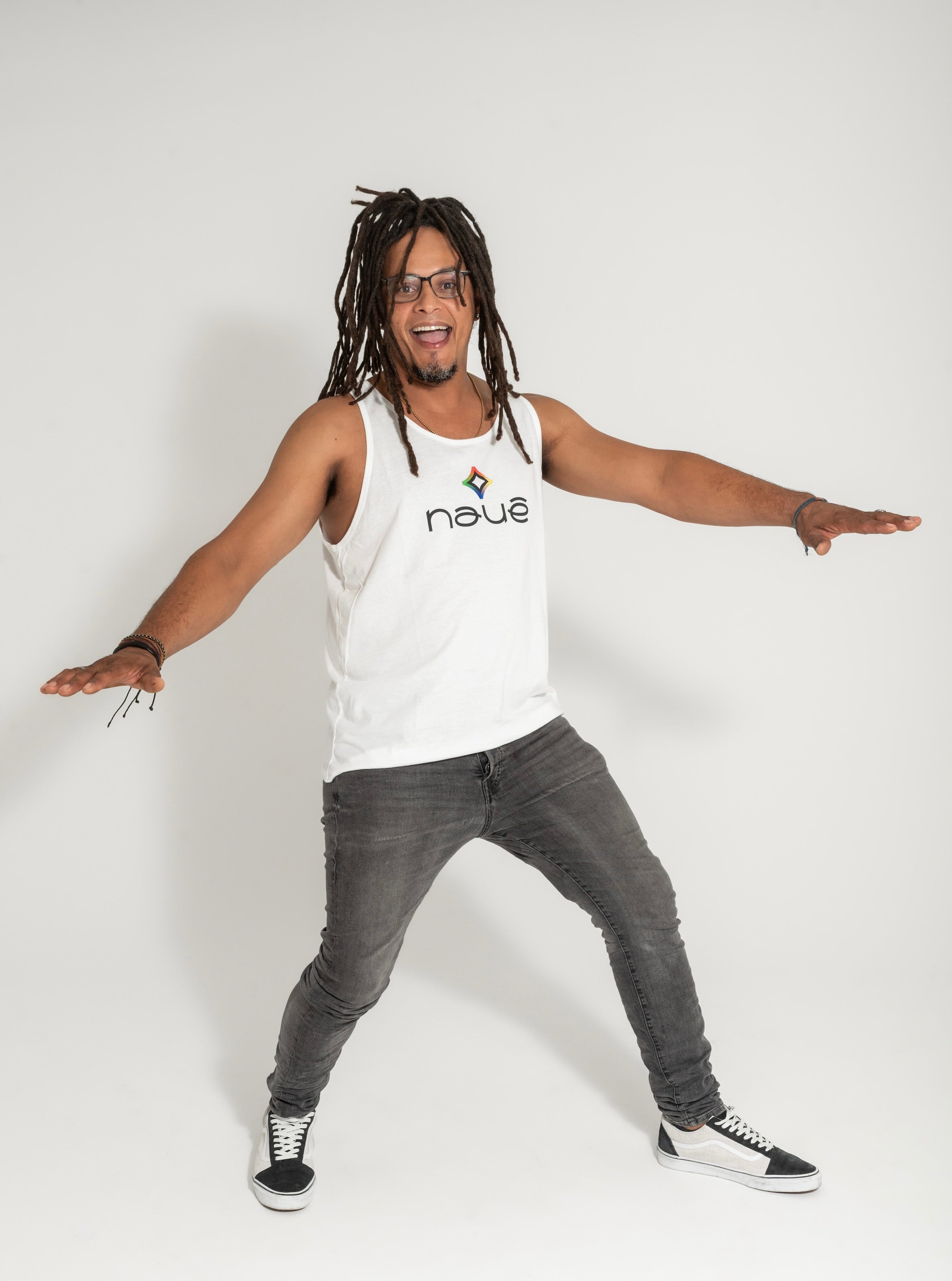 WHITE “NAUÊ” JERSEY TANK