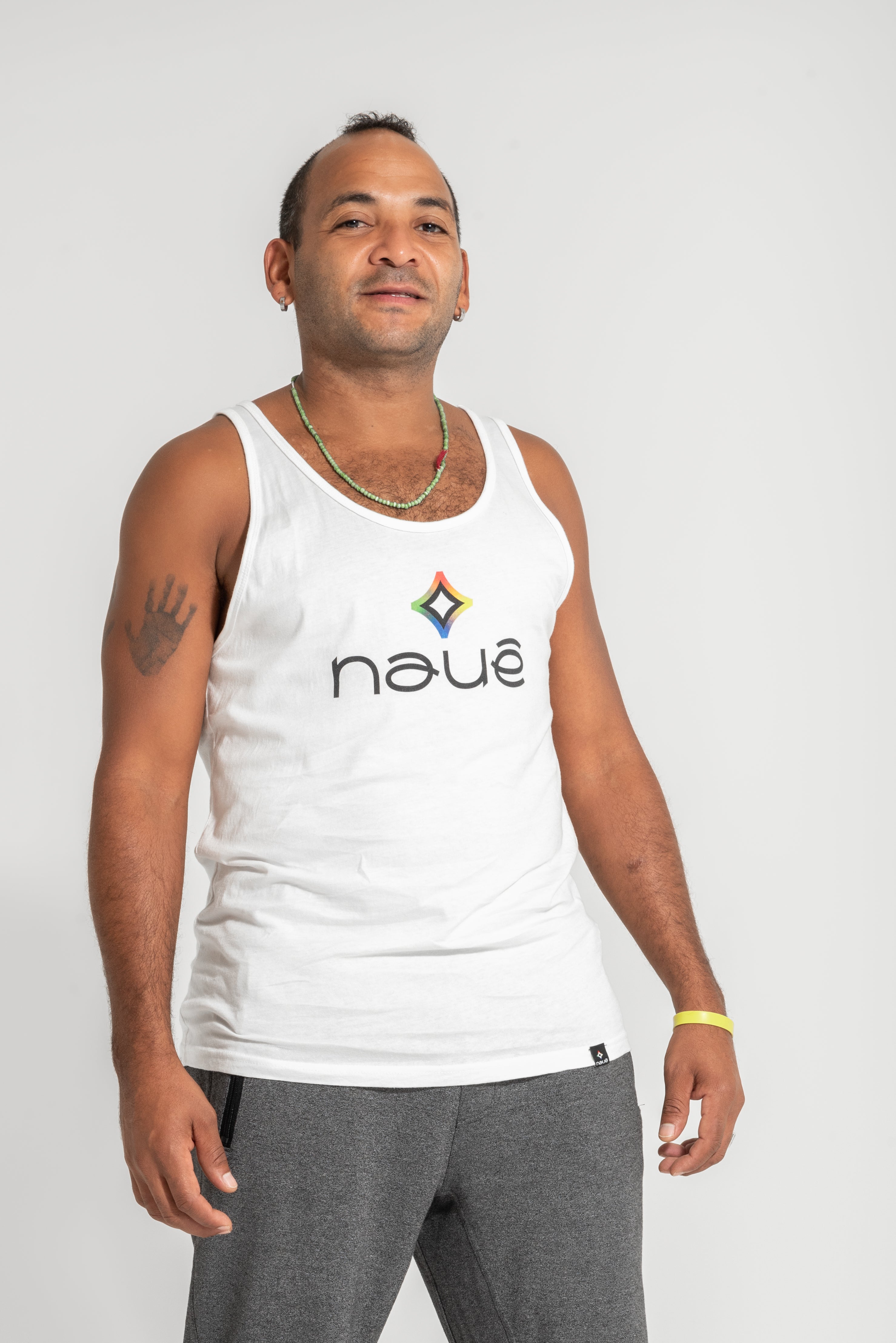 WHITE “NAUÊ” JERSEY TANK