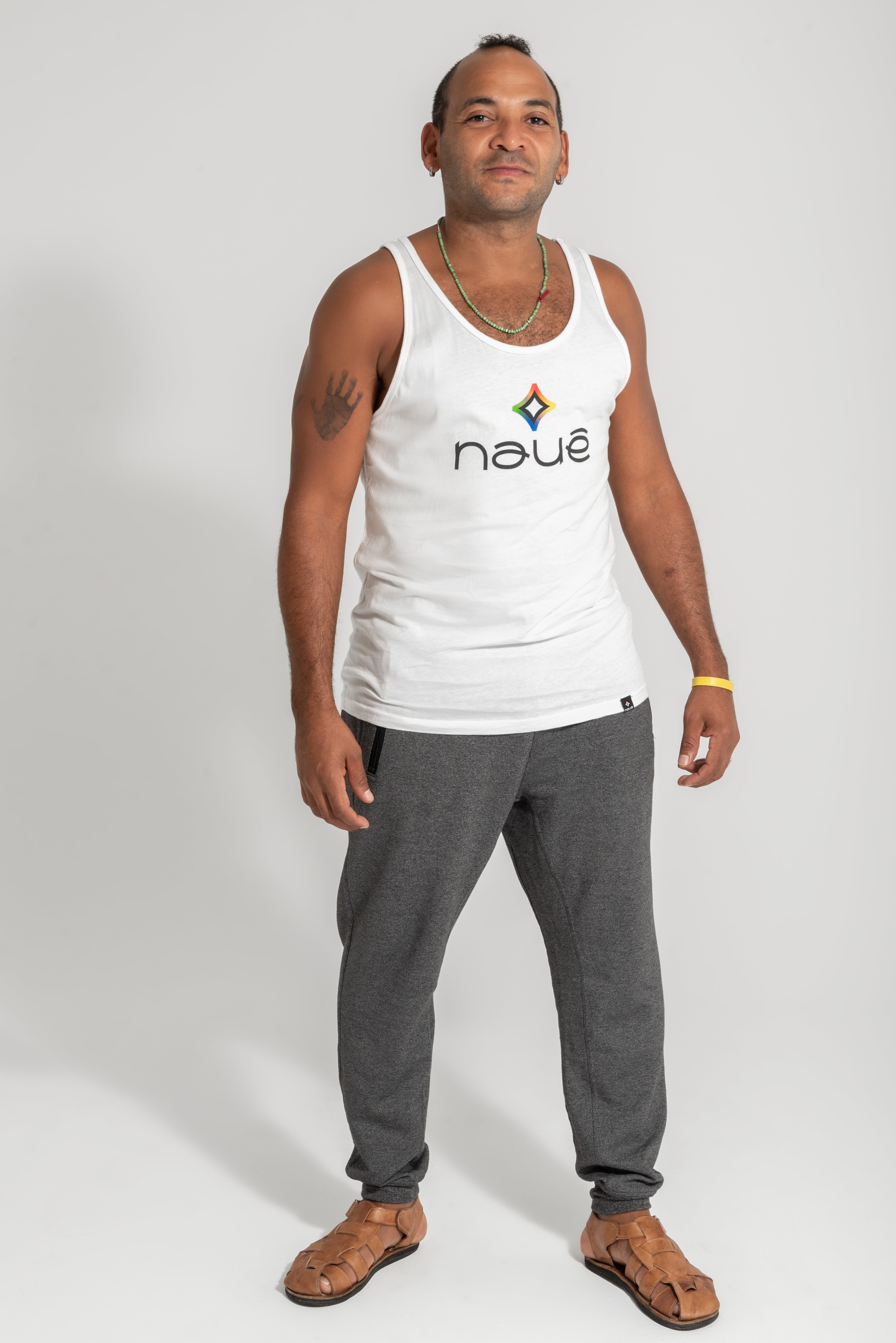 WHITE “NAUÊ” JERSEY TANK