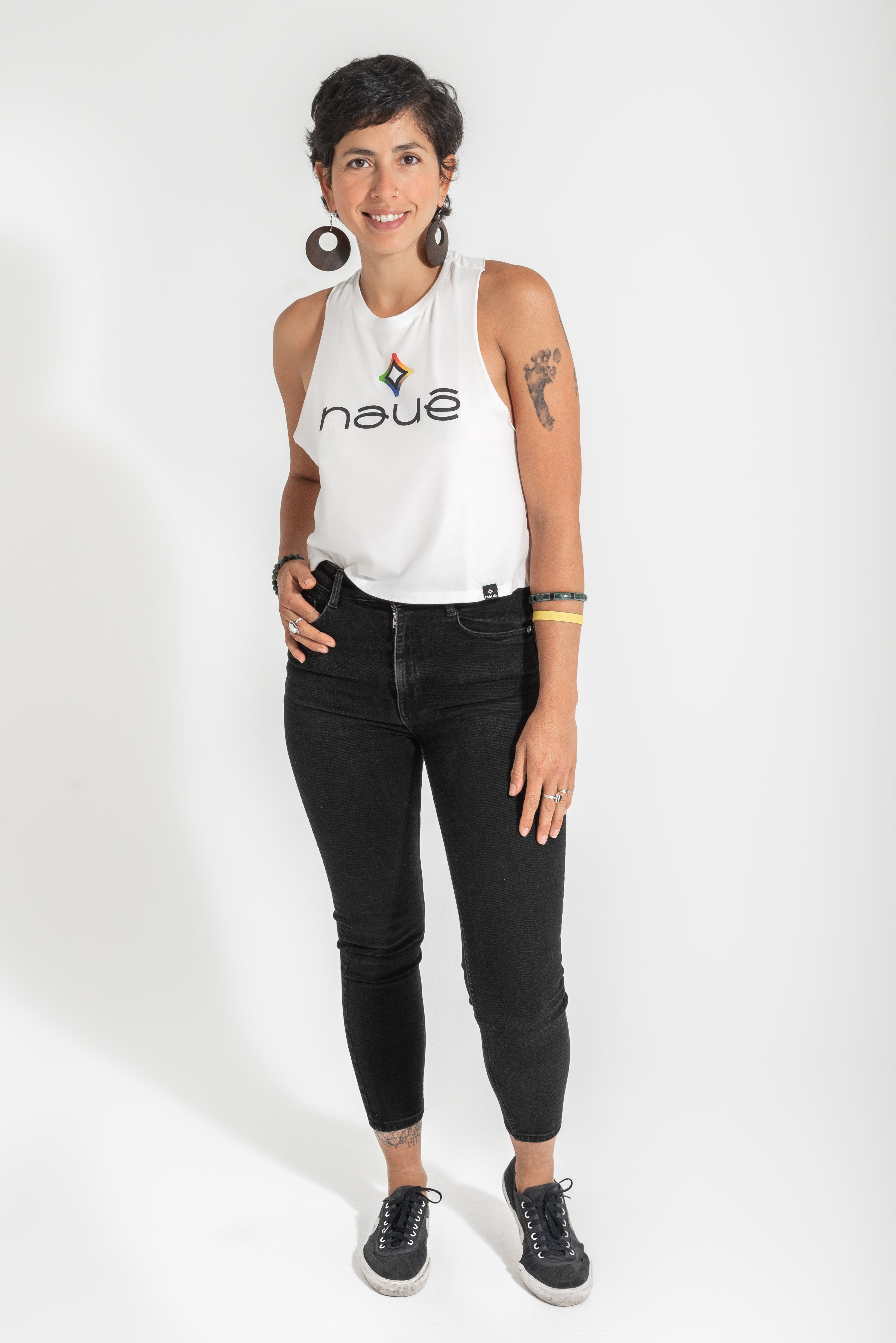 WHITE “NAUÊ” LADIES TANK TOP