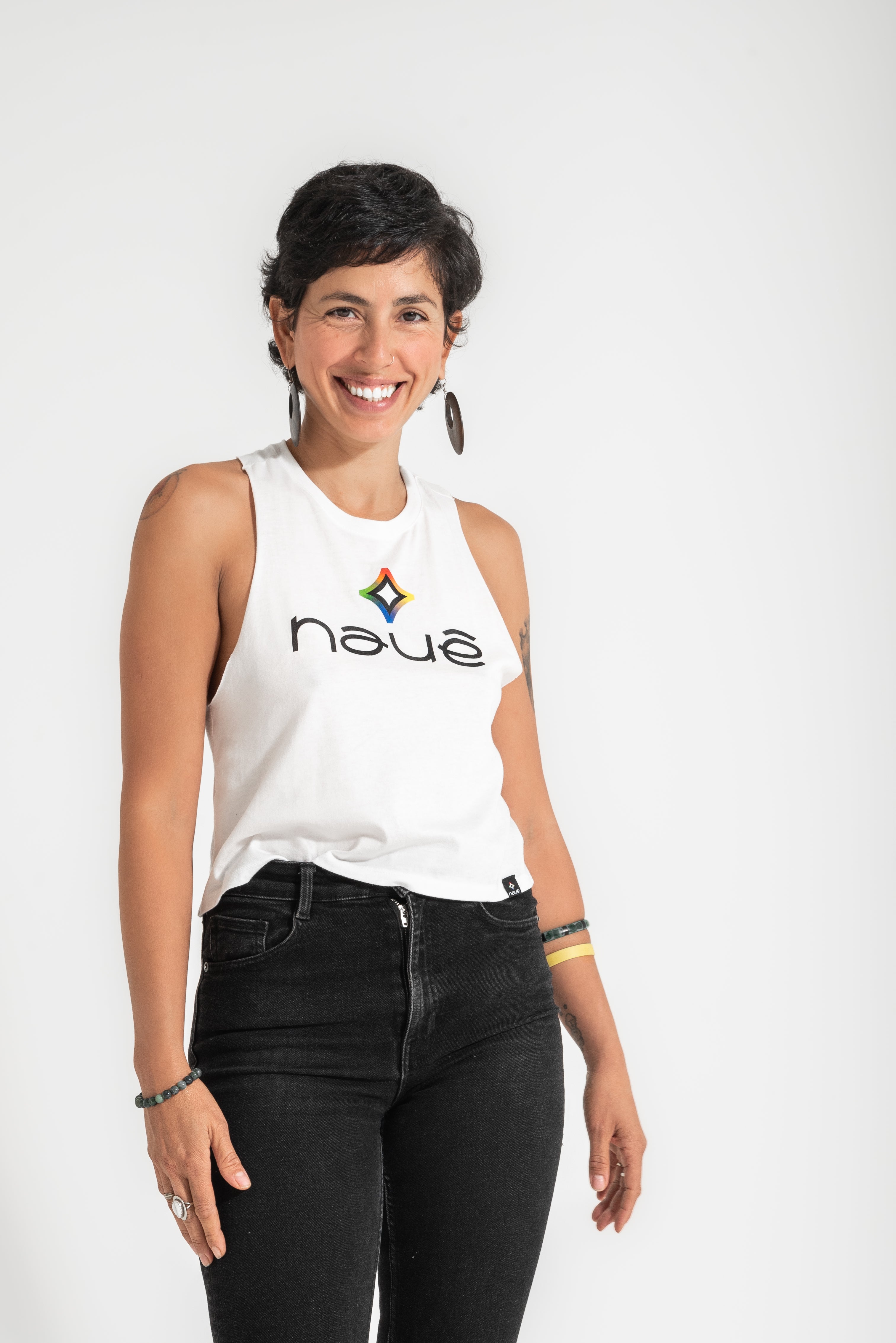 WHITE “NAUÊ” LADIES TANK TOP