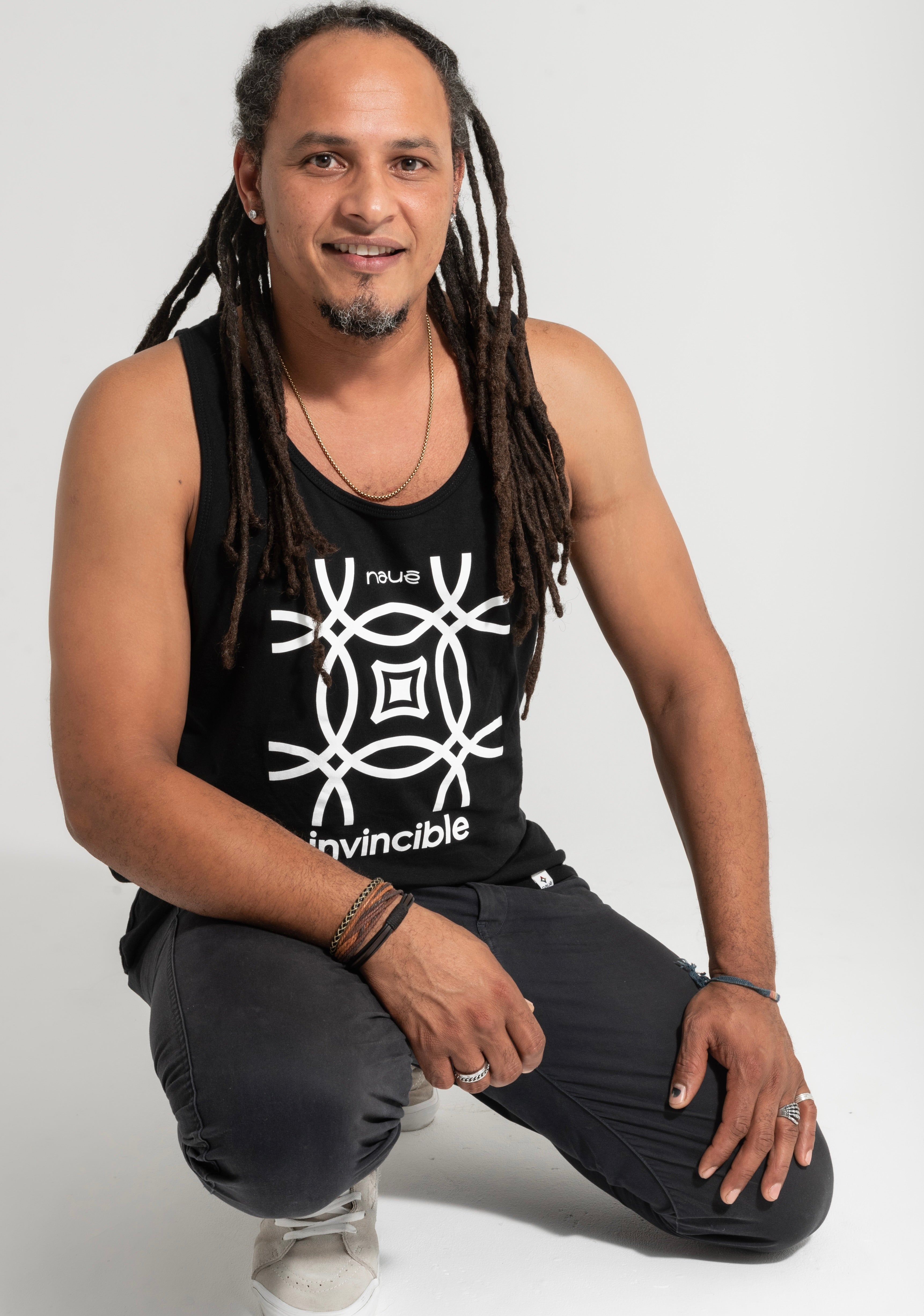 BLACK “INVINCIBLE” JERSEY TANK