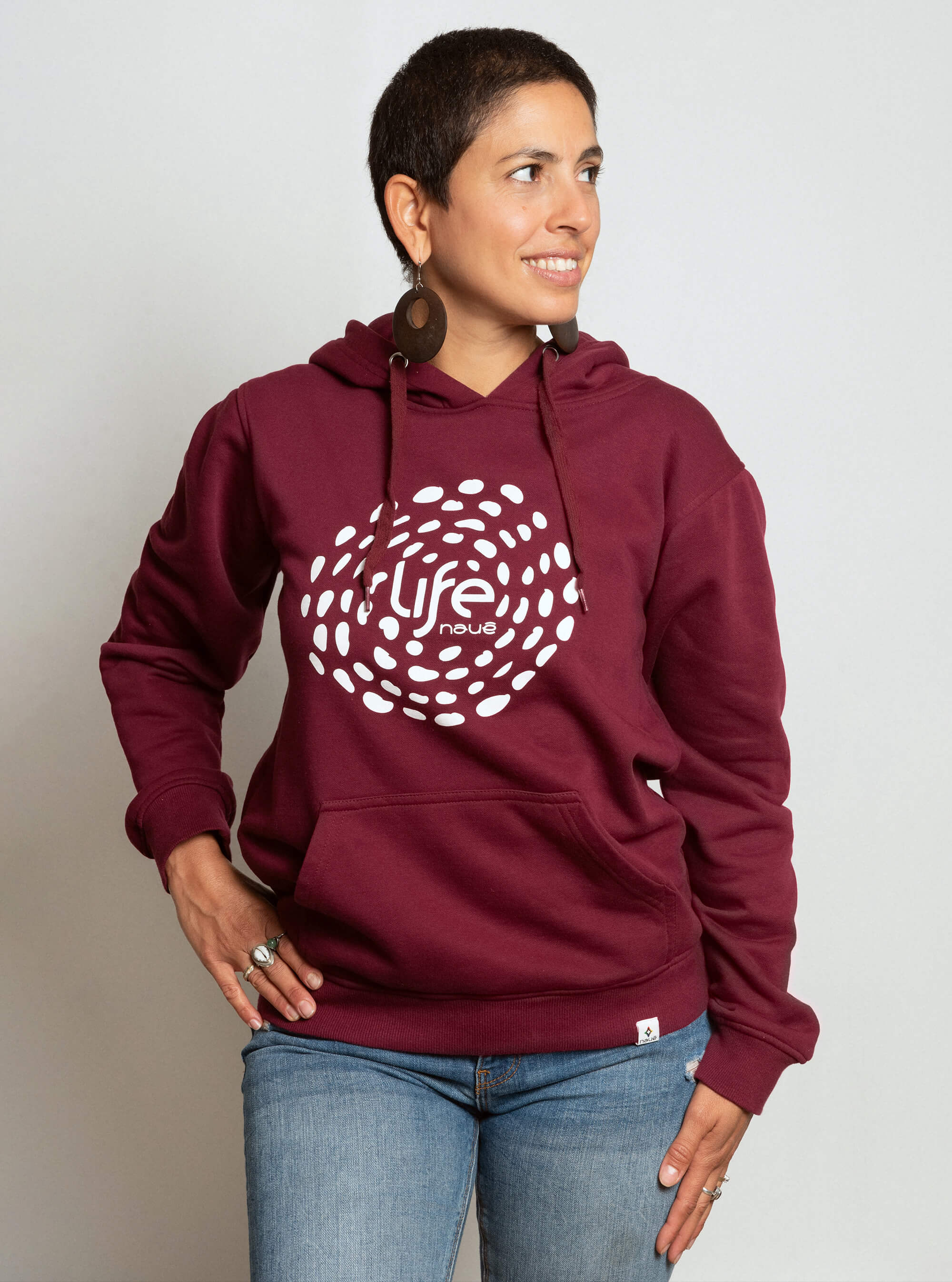 MAROON “LIFE” HOODIE