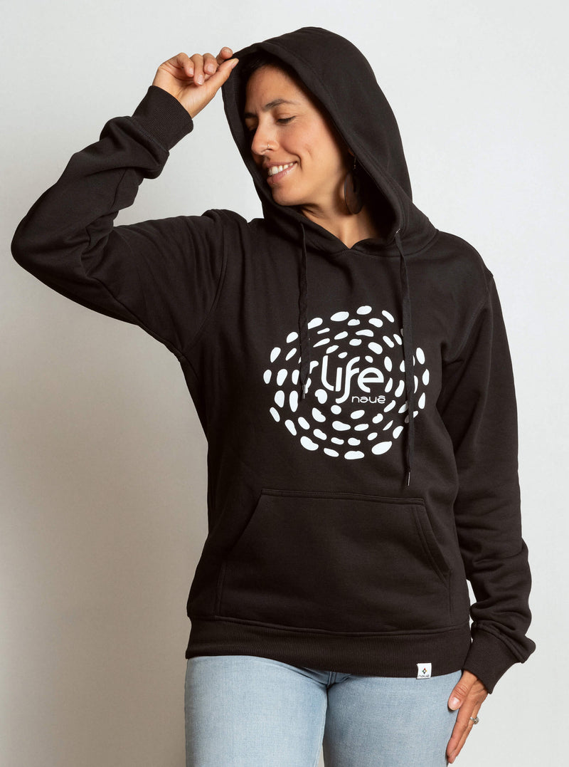 BLACK “LIFE” HOODIE