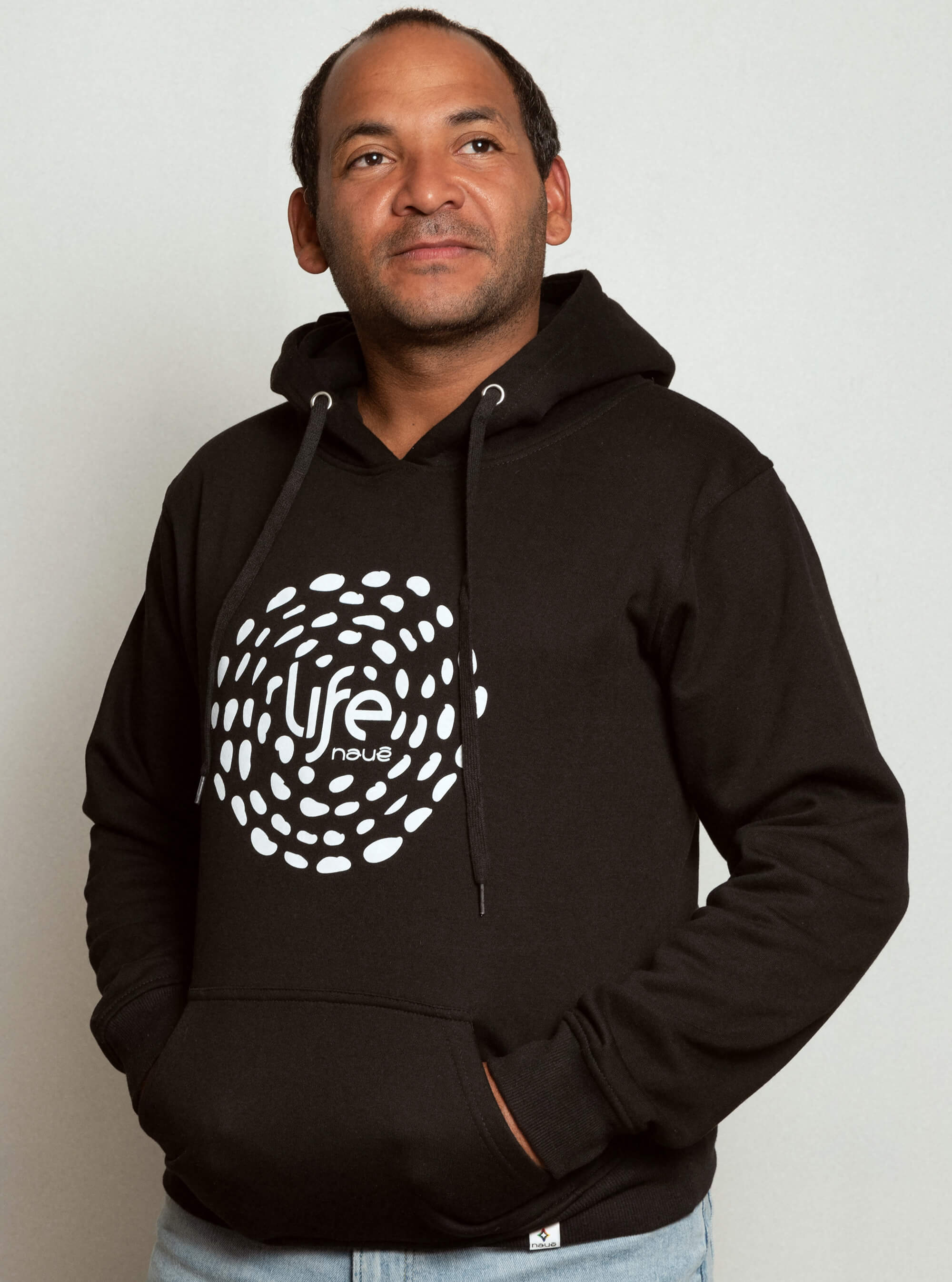 BLACK “LIFE” HOODIE