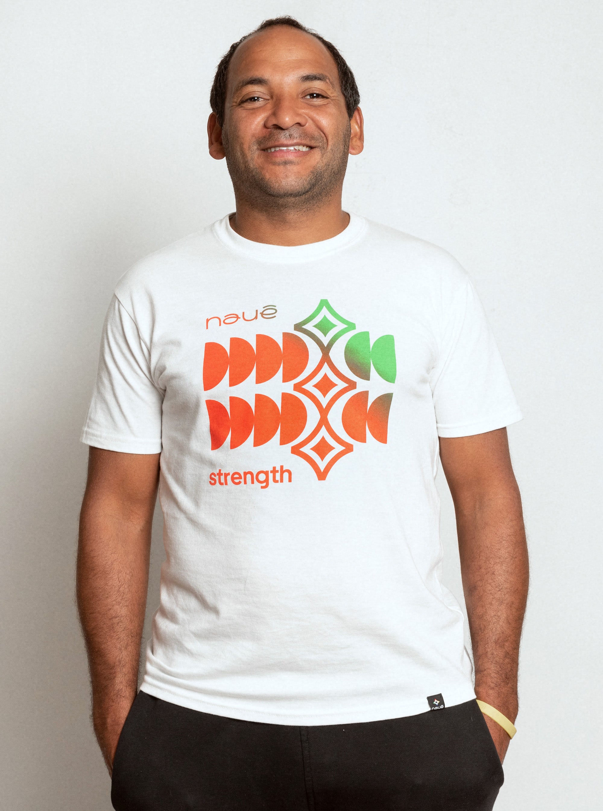 WHITE “STRENGTH” T-SHIRT